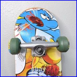 Vintage World Industries Flameboy & Wet Willy x Smurfs Skateboard Deck Rare