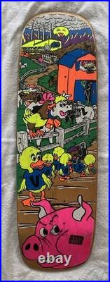 Vintage World Industries MIKE VALLELY BARNYARD FARM on BLACK DECK -NOS