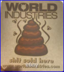 Vintage World Industries Shop Clock & Dealer Sticker Steve Rocco, Devilman
