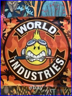 Vintage World Industries Skate Shop Display Banner Promo 4ft Vinyl Hard To Find