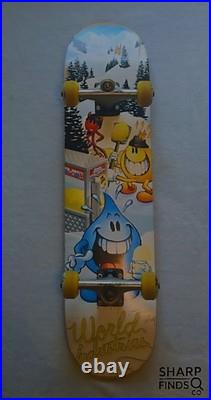 Vintage World Industries Skateboard Complete Flameboy Wet Willy Devil Man 1990s