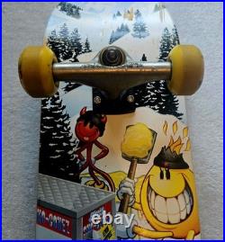 Vintage World Industries Skateboard Complete Flameboy Wet Willy Devil Man 1990s