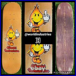 Vintage World Industries Skateboard Deck Flameboy NOS