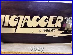 Vintage ZigZagger by KROOKED Skateboard 32 with trucks and wheels
