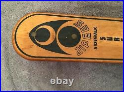 Vintage Zipees Sidewalk Surfboard 19 Inch Long