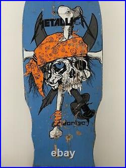Vintage Zorlac Pirate Metallica Skateboard