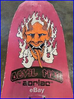 Vintage Zorlac Skateboard Deck x 1986 Devil Fish Deck