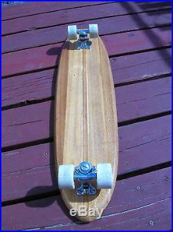 Vintage hobie super surfer multi wooden sidewalk skateboard surfboard 1960 jumbo
