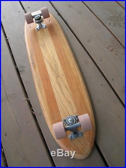 Vintage hobie super surfer wooden skateboard sidewalk surfboard 1960s multi lam