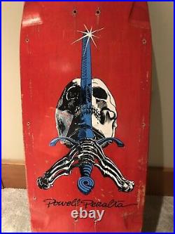 Vintage powell peralta Skull And Sword skateboard OG Tony Hawk Mike McGill