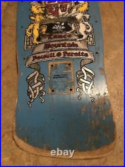 Vintage powell peralta skateboard Og Lance Mountain Family Crest Blue! LOOK