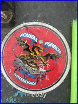 Vintage powell peralta skateboard sword skull gullwing sims street VCJ complete