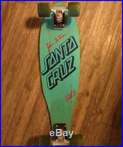 Vintage santa cruz john hudson skateboard acs krytonics