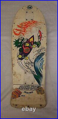 Vintage santa cruz skateboard deck keith meek slasher