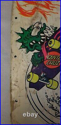 Vintage santa cruz skateboard deck keith meek slasher