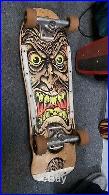 Vintage santa cruz skateboard robb roskopp 80's complete