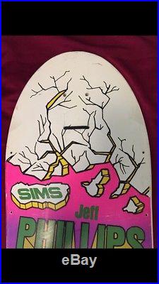 Vintage sims jeff phillips break out skateboard deck