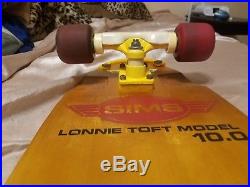 Vintage sims skateboard deck Lonnie Toft 10.0