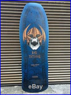 Vintage skateboard OG Powell Peralta per Welinder nordic skull 7 ply cobalt