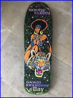 Vintage skateboard OG World Industries Randy Colvin Velvet 90s