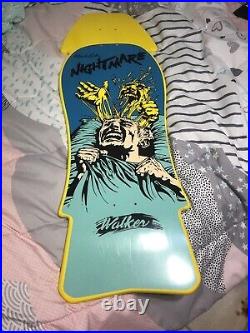 Vintage skateboard. Og Nos Rare Mark Lake. Walker Nightmare. Yellow Pride Rare