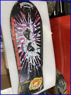 Vintage skateboard Santa Cruz. Psycho Eyes Bitch Not Nos Rare Og