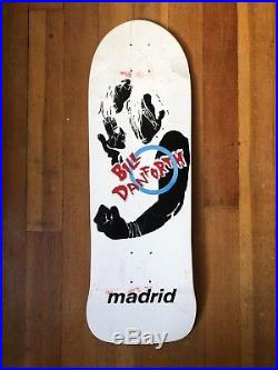 Vintage skateboard deck Bill Danforth Madrid Original 1980s NOS