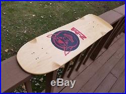 Vintage skateboard deck NOS Z-flex Z-pig early 90's double drill old school OG