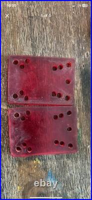 Vintage skateboard parts NOS 70s fultrack copers 2 sets of ruby red risers OG