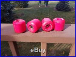 Vintage skateboard wheels NOS Powell Peralta V-IV Mini Cubic Hot Pink! OG 80'S