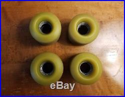 Vintage skateboard wheels Sims Gyros Double Conical Neon Green 70's old school