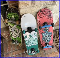 Vintage skateboards. 6 total- will sell them individual- aloha hawaii is sold
