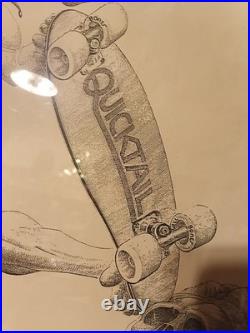 Vintage vernon courtlandt quicktail Powell skateboards bones poster