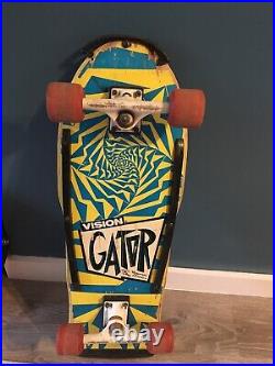 Vintage vision gator skateboard
