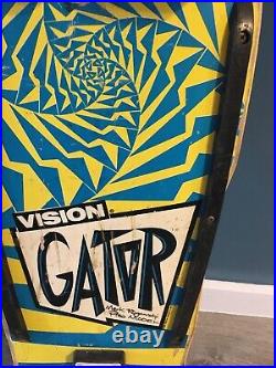Vintage vision gator skateboard