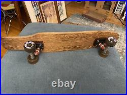 Vintage wood skateboard with Bennett Pro trucks OBO