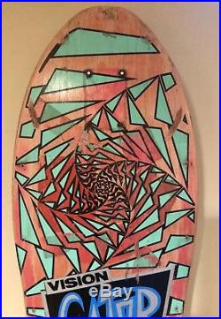 Vision Gator Mark Rogowski Skateboard Deck 1988 Vintage Original Swirl Shapes OG
