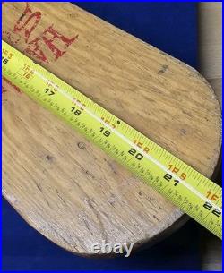 Vtg 1950s/60s HAWAIIAN SURFER Skateboard Steel Wheels with Yellow HUB CAPS Union