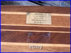 Vtg 1960s Hobie Super Surfer Skateboard Deck Vita Pakt Wood Navy USS Spear Award