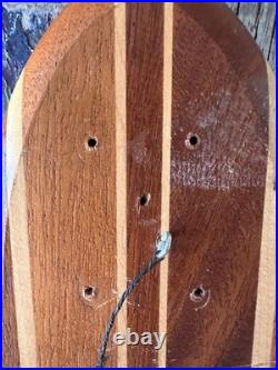 Vtg 1960s Hobie Super Surfer Skateboard Deck Vita Pakt Wood Navy USS Spear Award