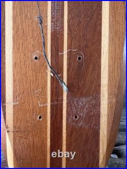 Vtg 1960s Hobie Super Surfer Skateboard Deck Vita Pakt Wood Navy USS Spear Award