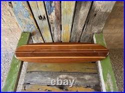Vtg 1960s Hobie Super Surfer Skateboard Deck Vita Pakt Wood Navy USS Spear Award