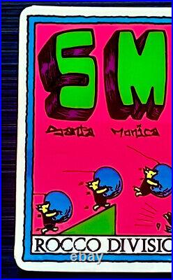 Vtg 1980-1990's SMA Santa Monica Airlines Rocco Division Skateboard Co Sticker
