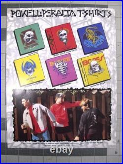 Vtg 1980s skateboard Flyer Powell Peralta T Shirts Bones Brigade