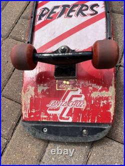 Vtg 1984 Santa Cruz Duane Peters Skateboard Tracker SXTRACK Trucks G&S Wheels Vtg 1984 Santa Cruz Duane Peters Skateboard Tracker SXTRACK Trucks G&S Wheels