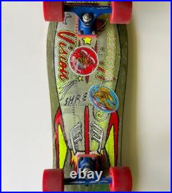 Vtg 1988 VISION SHREDDER 3 Skateboard Deck COMPLETE w\ Trucks Wheels 80s OG EX+