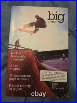Vtg 1990s Skateboard Magazine Big Brother #1 101 Plan B Sheffey + Oop Rare Htf