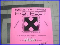 Vtg 1990s skateboard Flyer H Street Utah comp Demo Ron Allen Matt Hensley