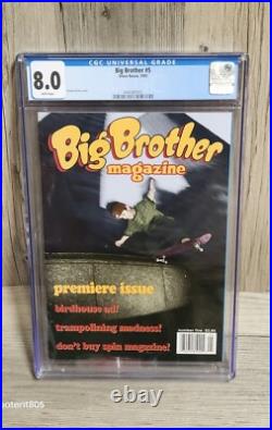 Vtg 1993 Big Brother Skateboarding Magazine Issue #5 Graded CGC 8 Low Pop Of 1