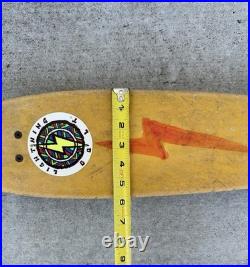 Vtg 70s Duraflex Lightning Bolt Stickers Skateboard Dogtown Era Sidewalk Surfer